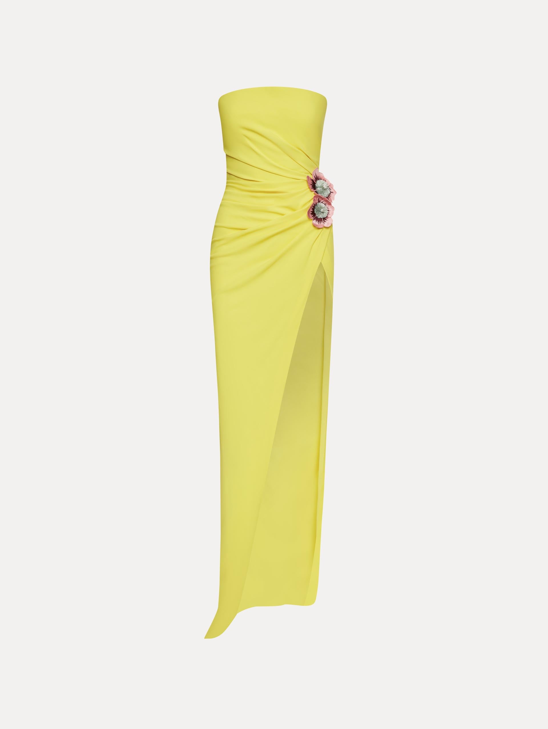 Vestidos de chiffon con escote en V profundo y abertura Crepúsculo Tallas Grandes