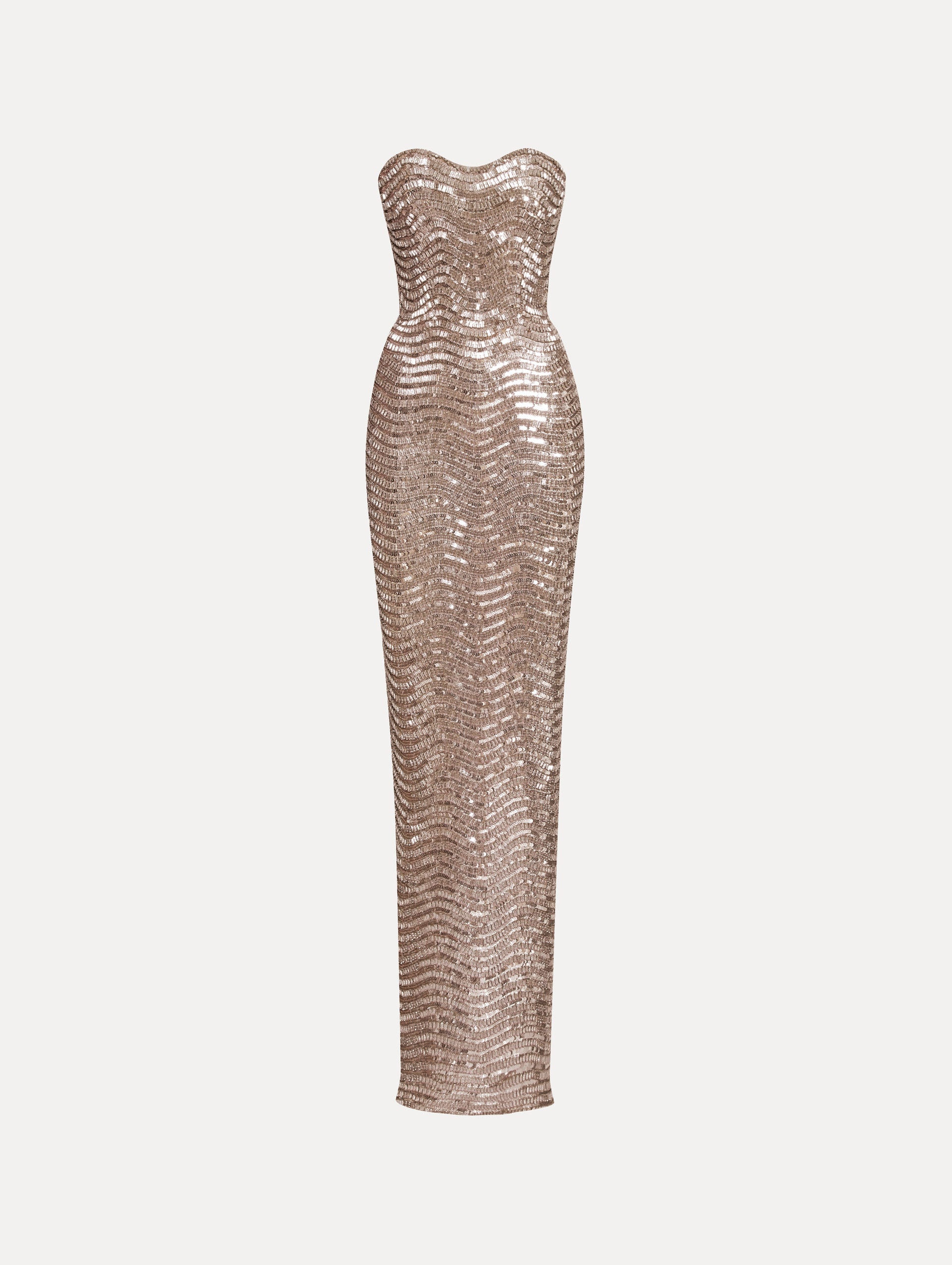 Oscar de La Renta | Sequin & Crystal Wave Embroidered Gown Oscar de La Renta | Sequin & Crystal Wave Embroidered Gown