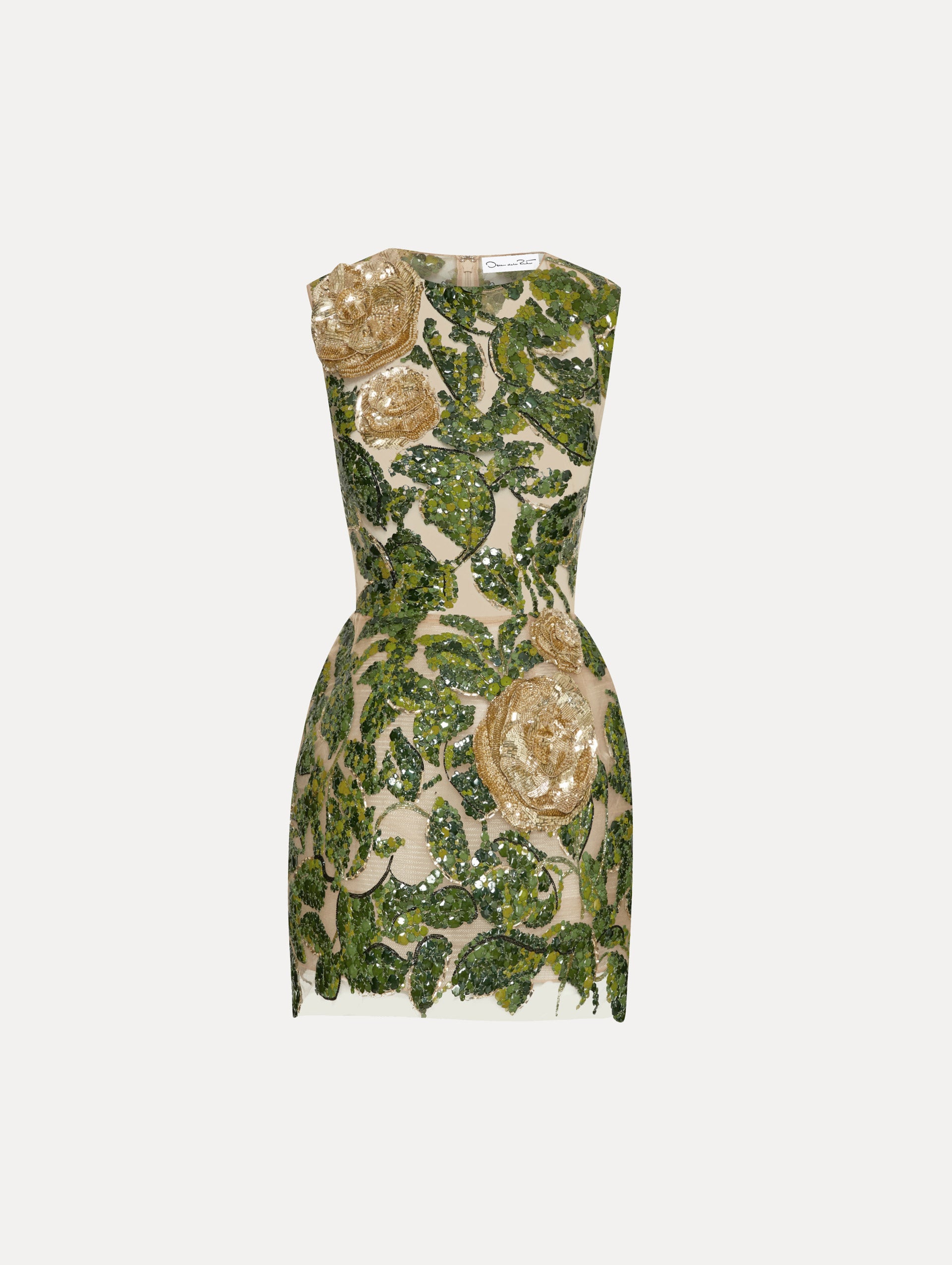 Rose Cord Embroidered Dress main image 1