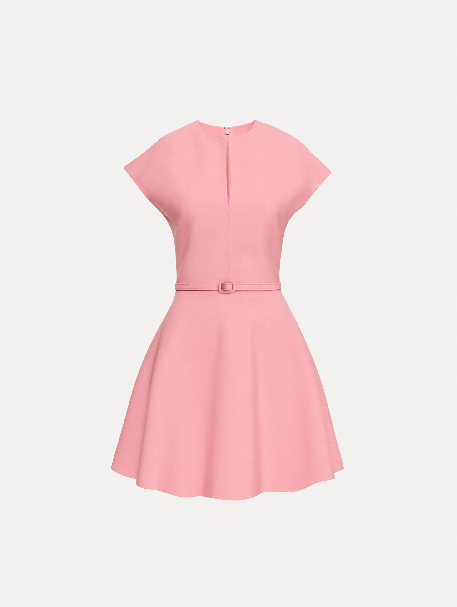 Oscar de La Renta | Split Neck Wool Mini Dress Oscar de La Renta | Split Neck Wool Mini Dress