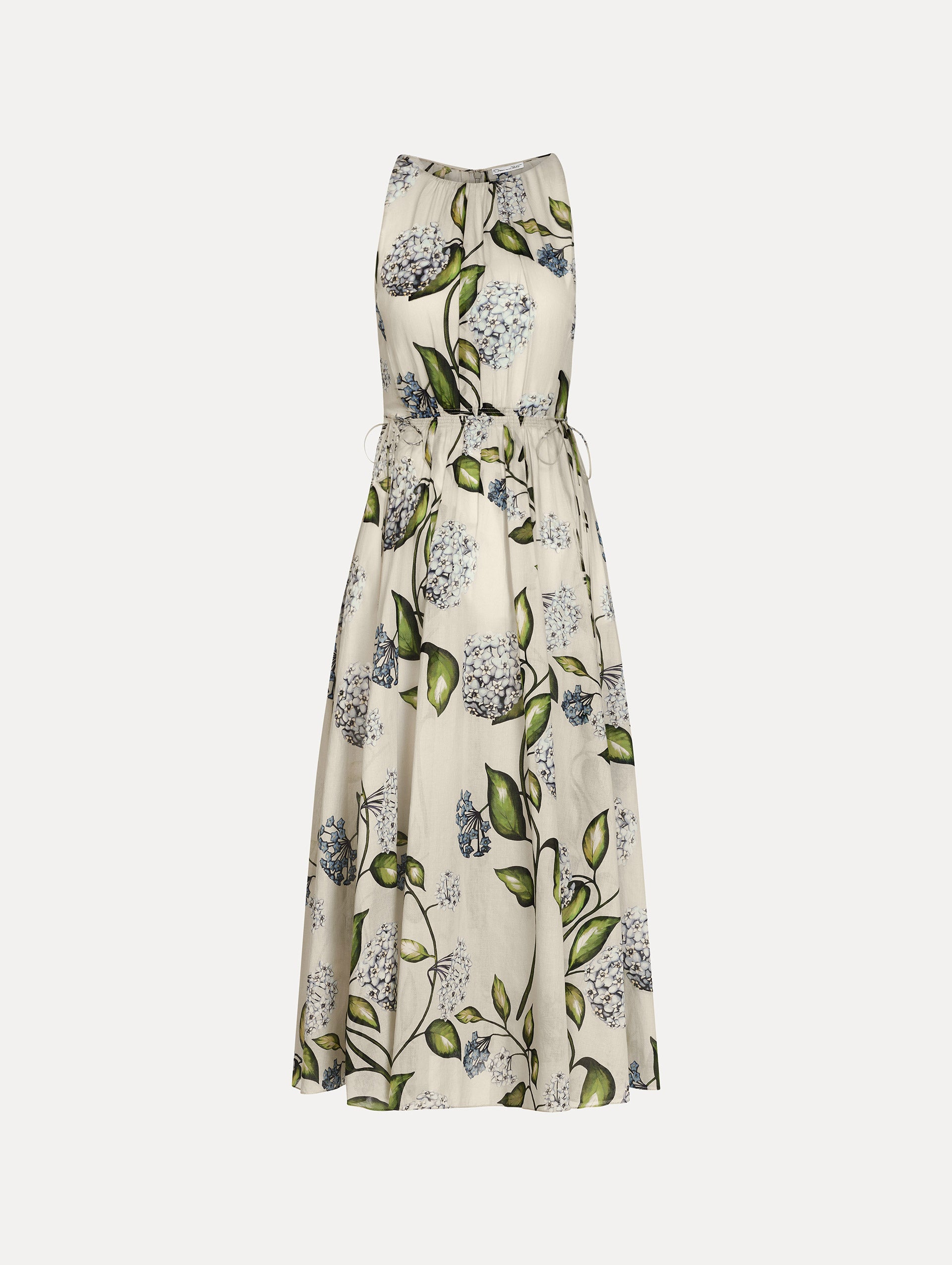 Porcelain Flower Cotton Poplin Pleated Dress Porcelain Flower Cotton Poplin Pleated Dress