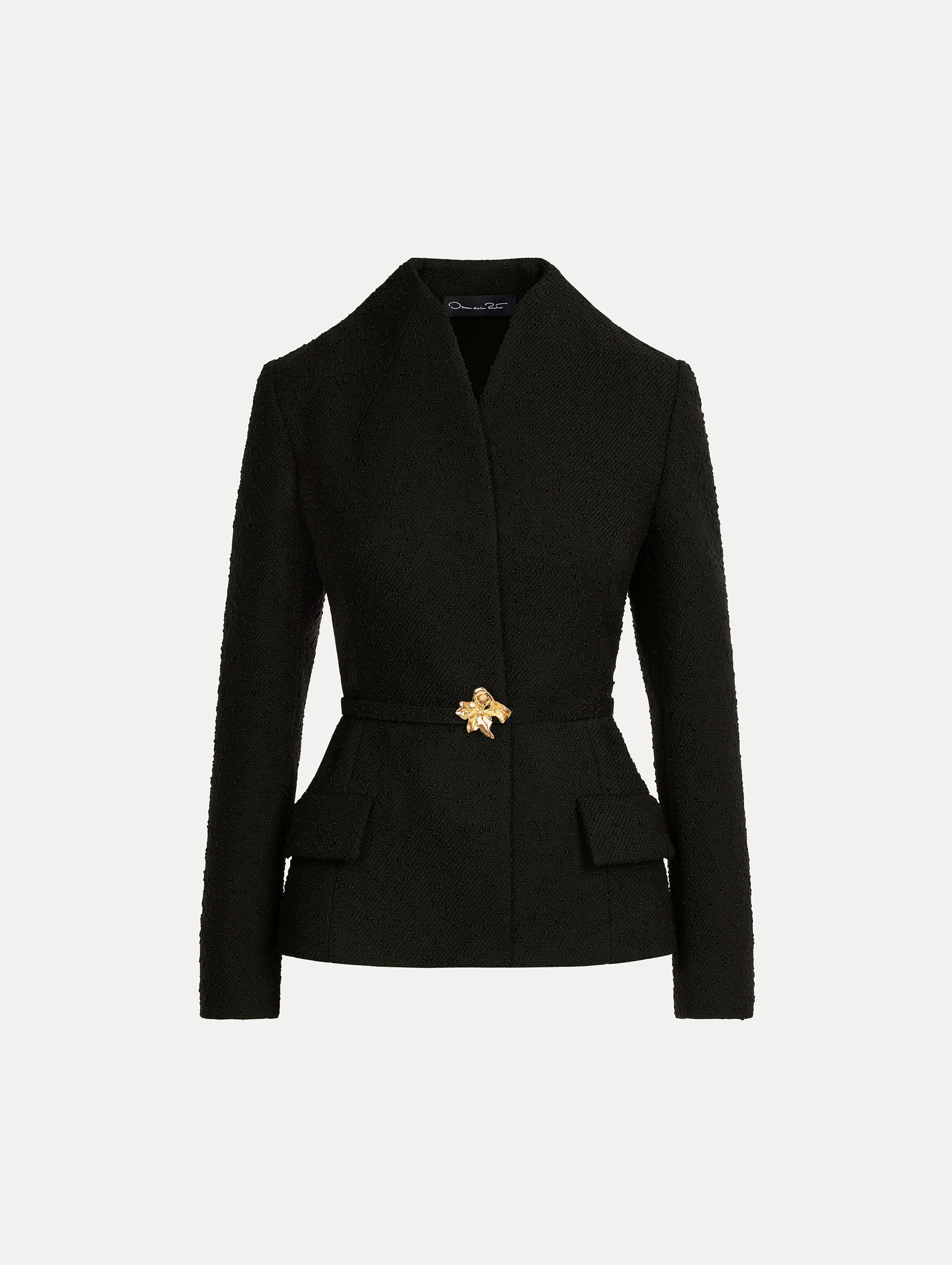 Cyclamen Belt Tweed Jacket