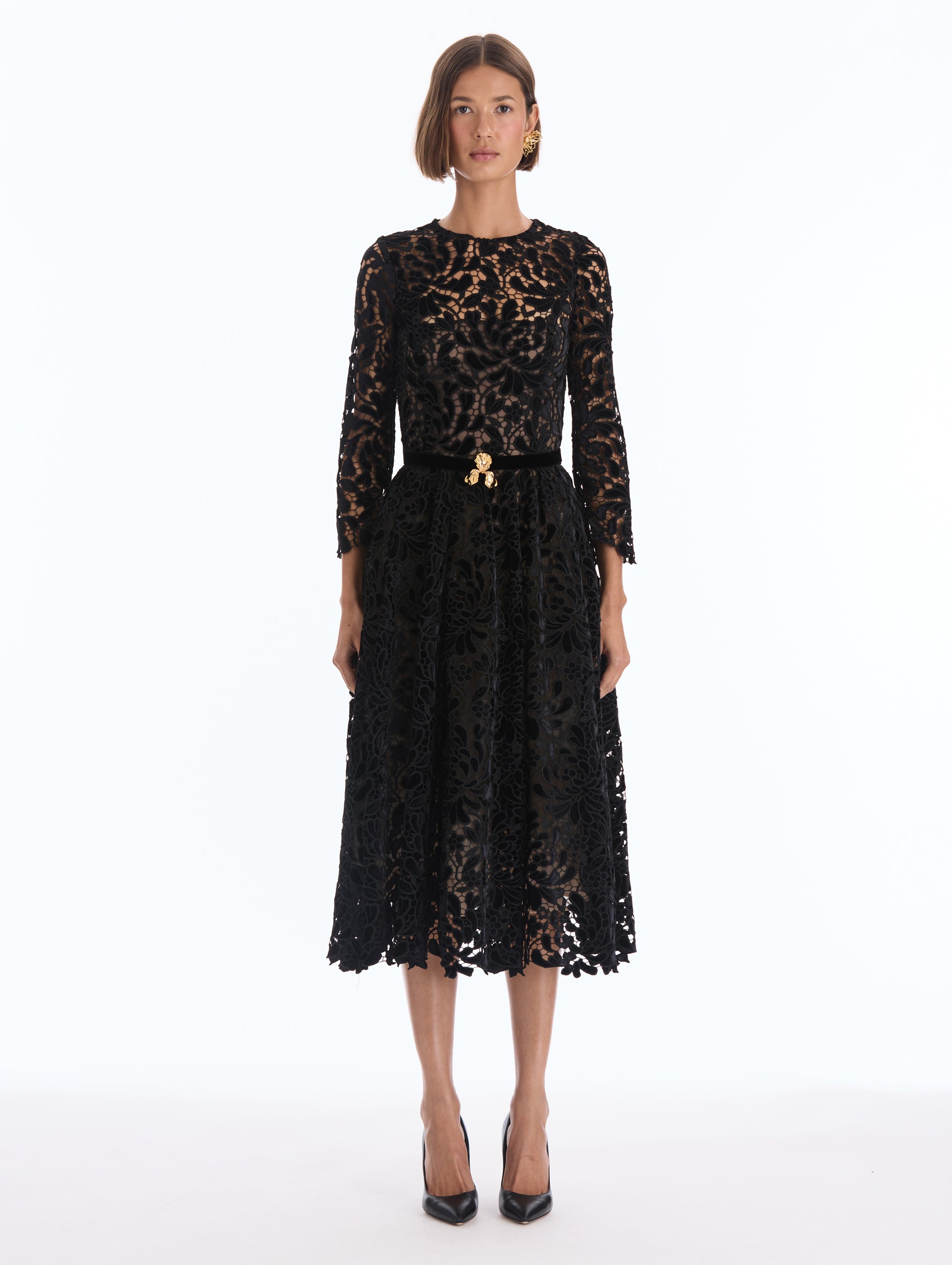 chrysanthemum lace dress ANDREEVA