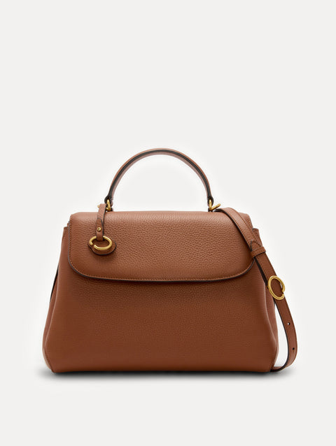 Adorne Poppi Canvas Mini Handbag in Tan AVD1902 main image 0