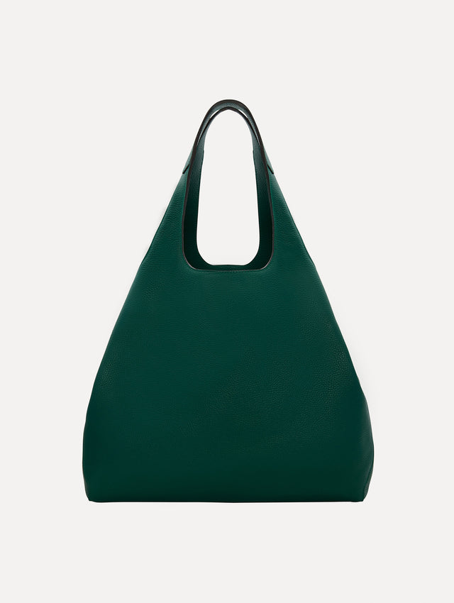 The Topaz Tote in Green Front View