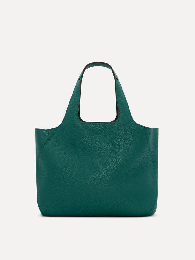 The Mini Topaz Tote in Green Front View