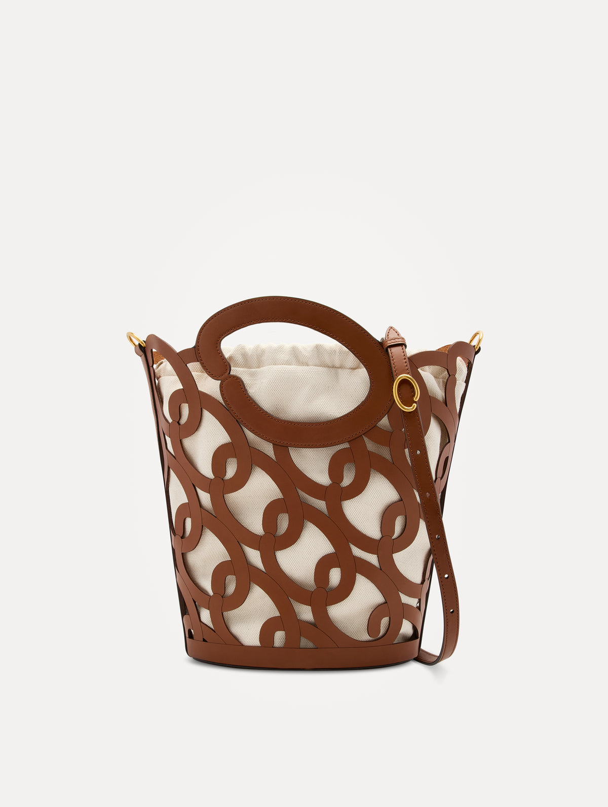 Chain Link Leather Tote
