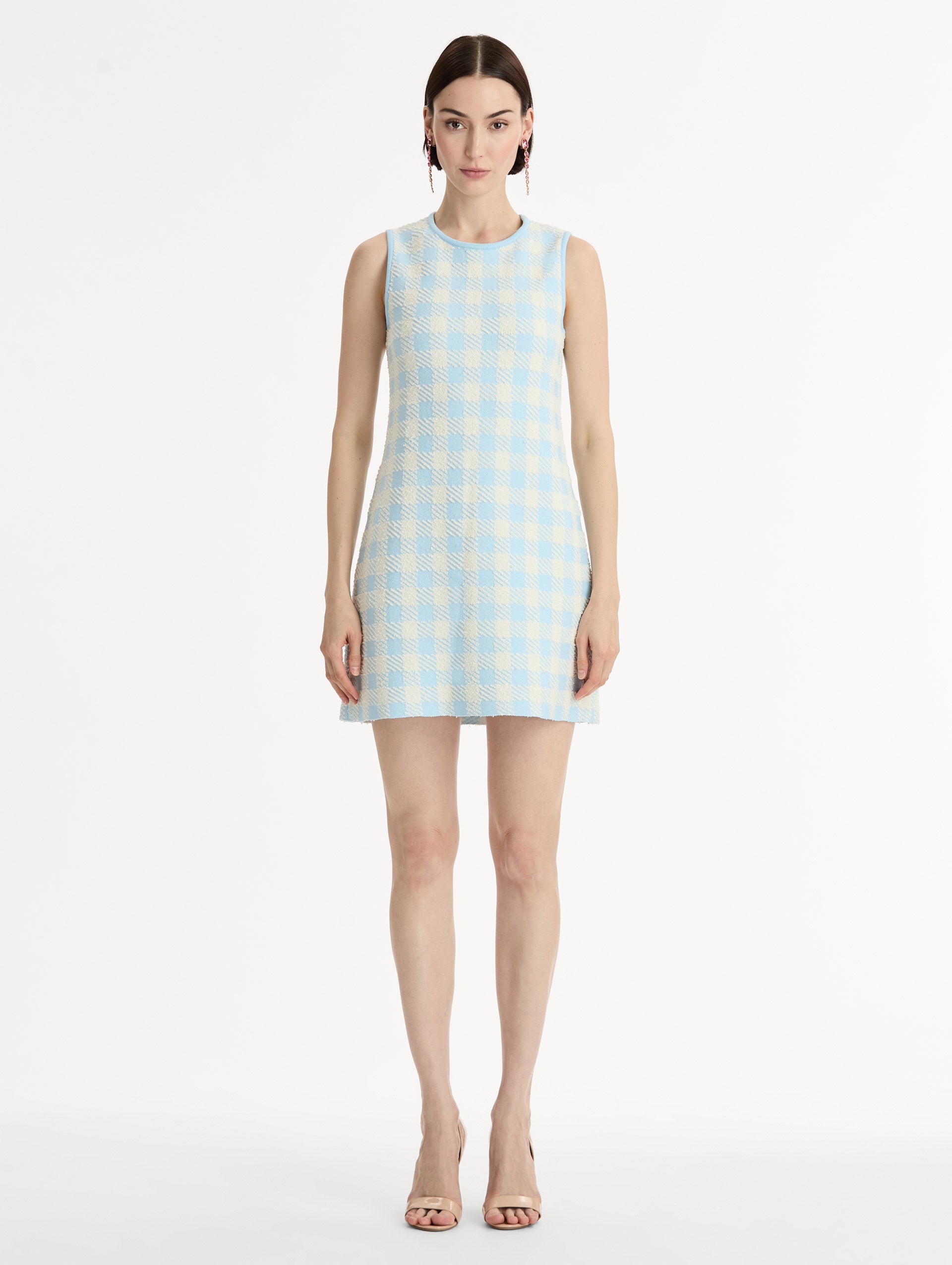 Gingham Jacquard Shift Dress Gingham Jacquard Shift Dress