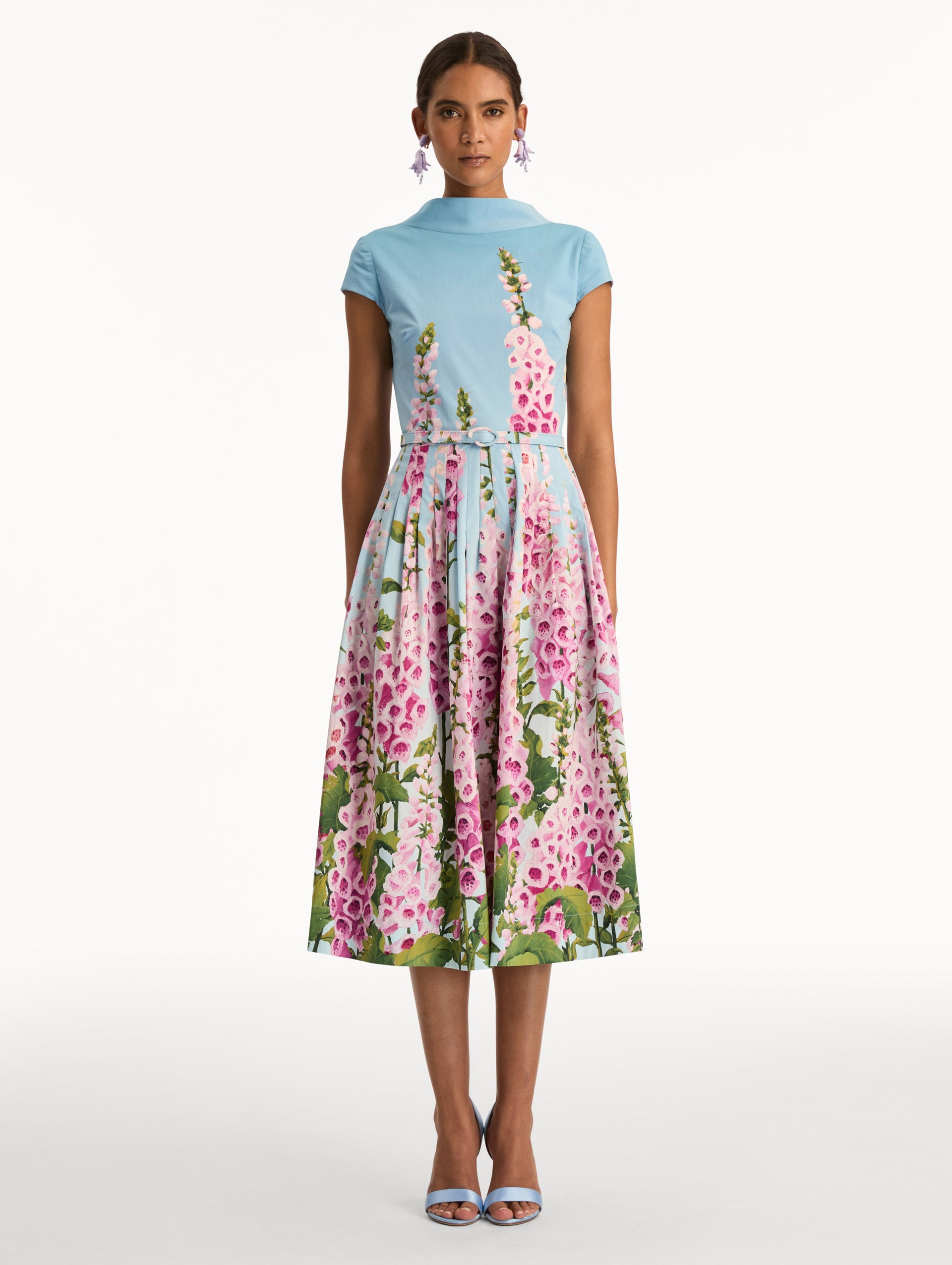 Degradé Foxglove Cotton Poplin Dress
