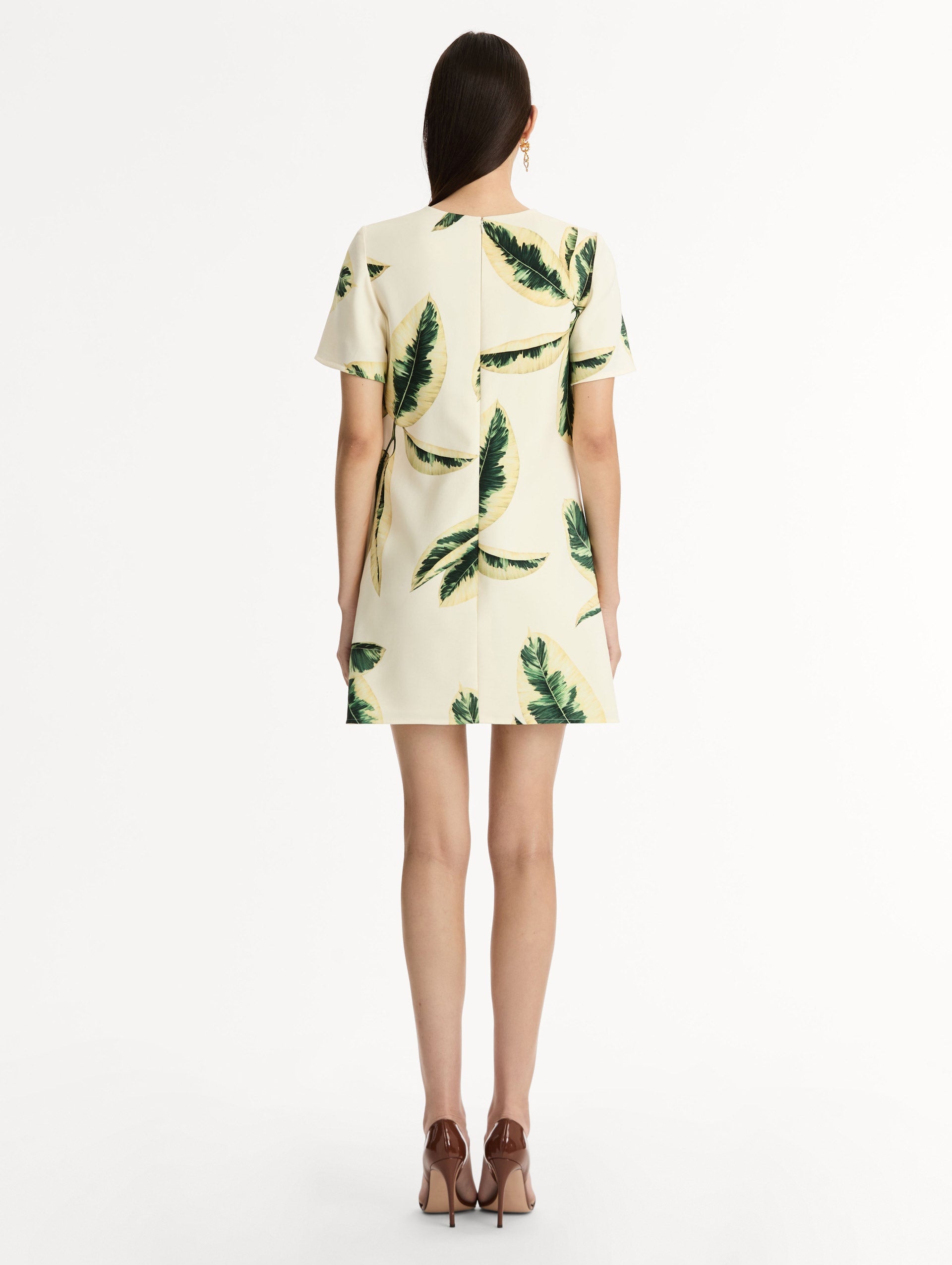 Oscar de La Renta | Ficus Leaves Shift Dress Oscar de La Renta | Ficus Leaves Shift Dress