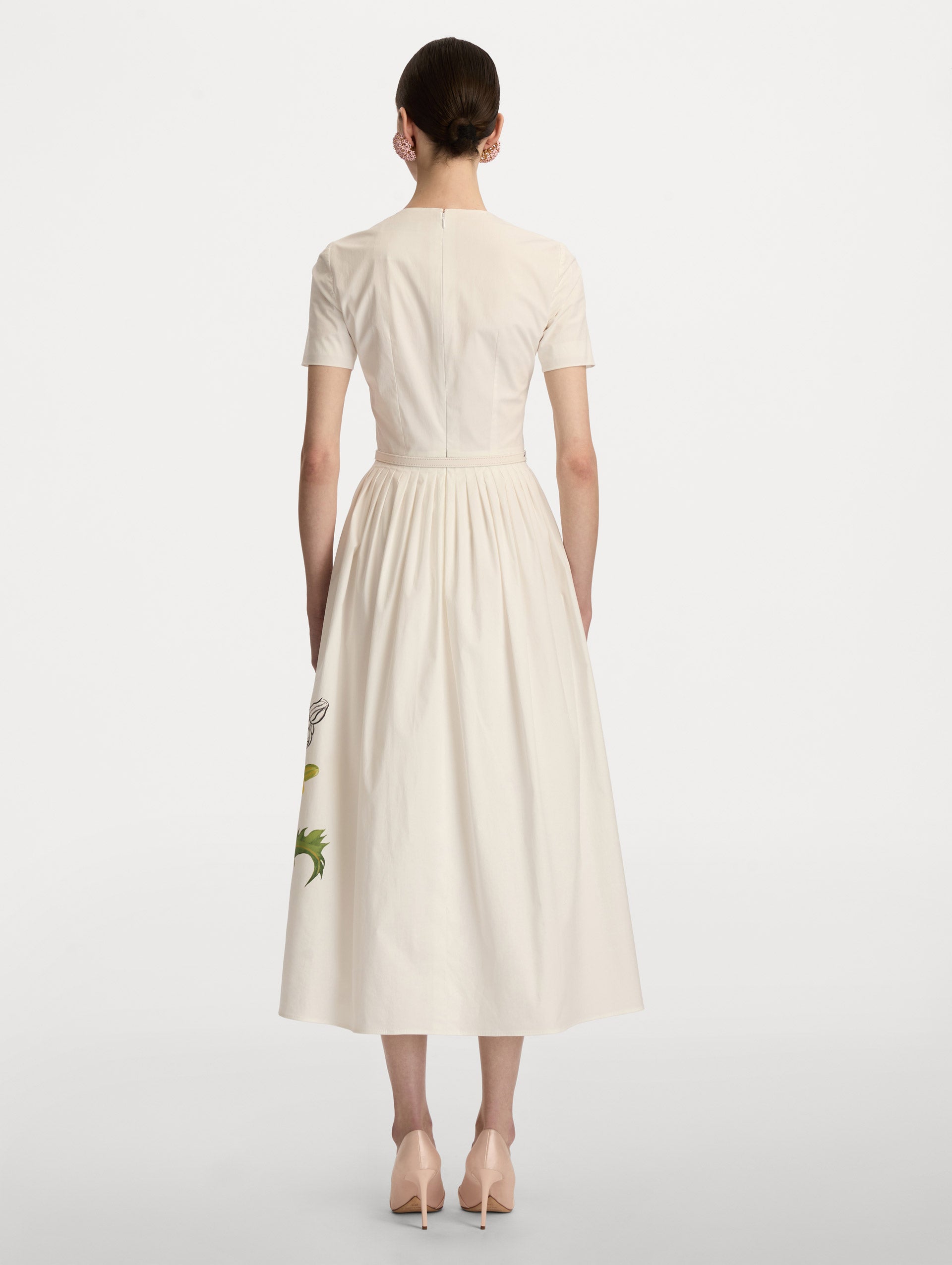 fitted waist poplin dress Loft Poplin Smocked Midi Pocket Dress Size XS Lakeside Night Women's