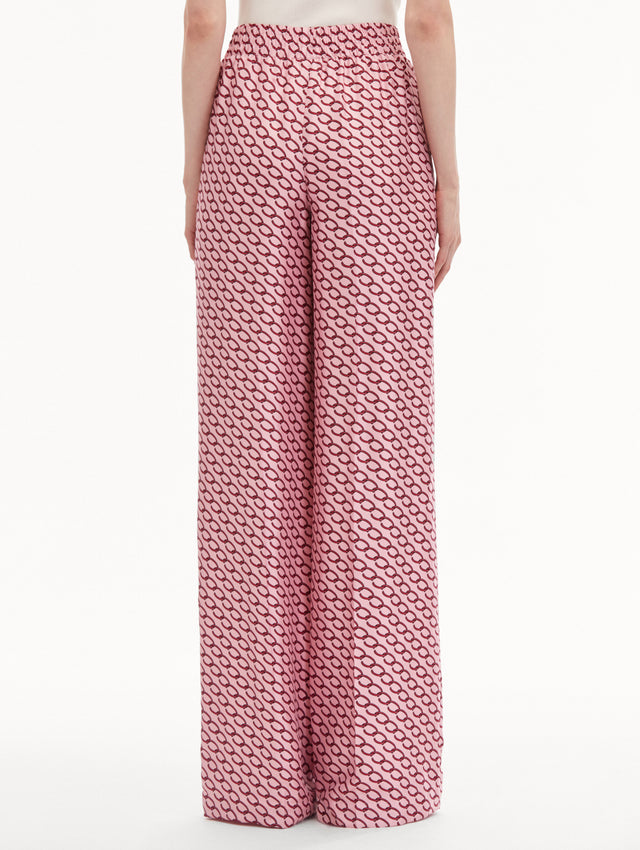 Small Oscar Chain-Link Pant in Pink
Back View
