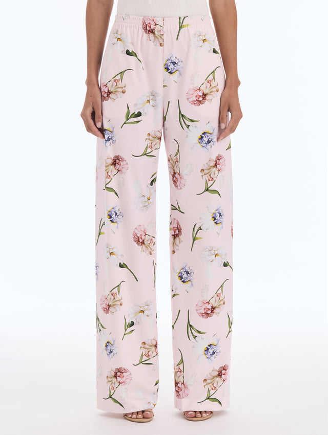 Painted Iris Cotton Poplin Pant