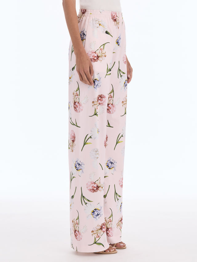 Painted Iris Cotton Poplin Pant