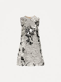 Classic mosaic shift dress