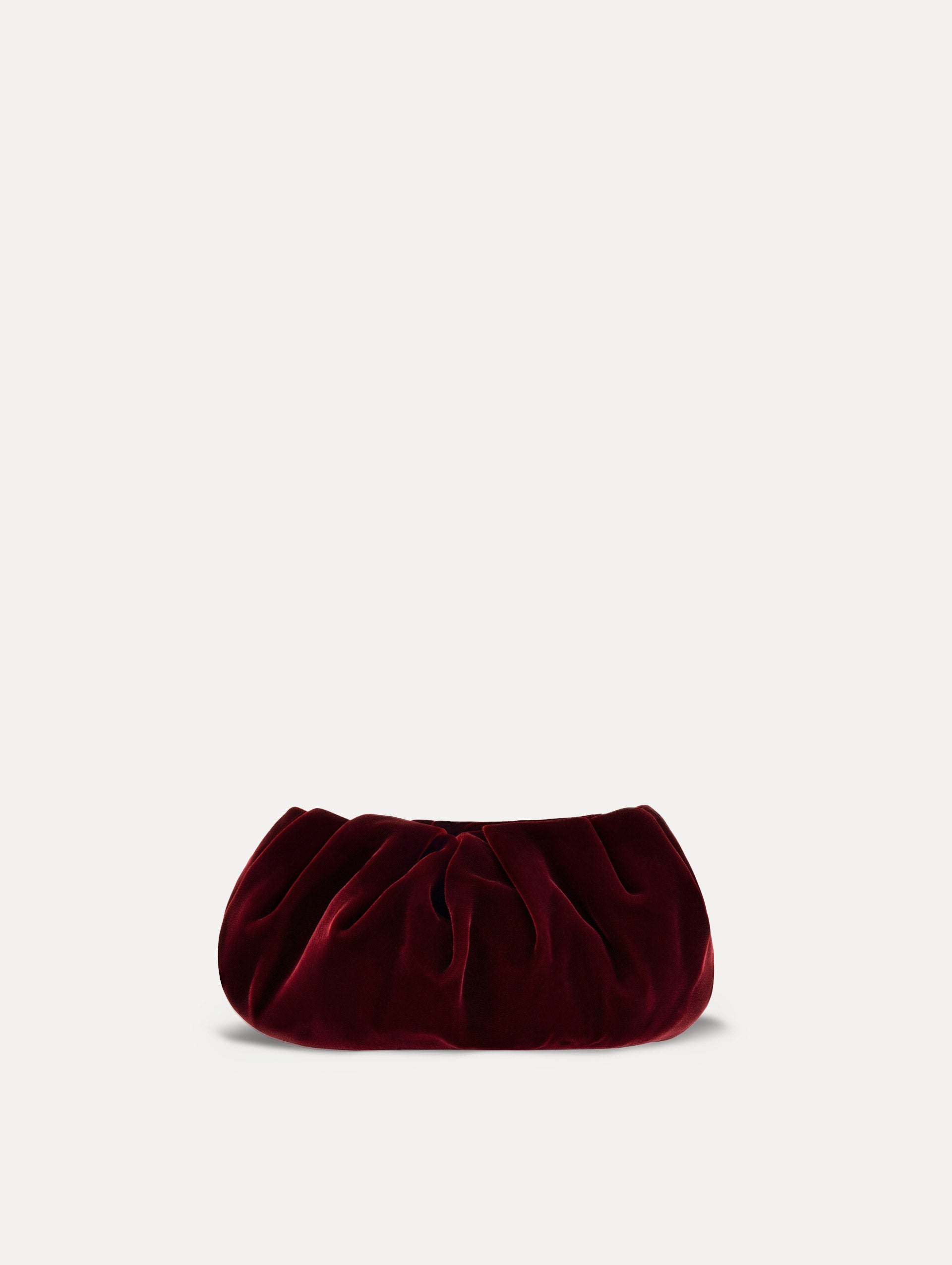 Mini Velvet Bow Clutch Back View