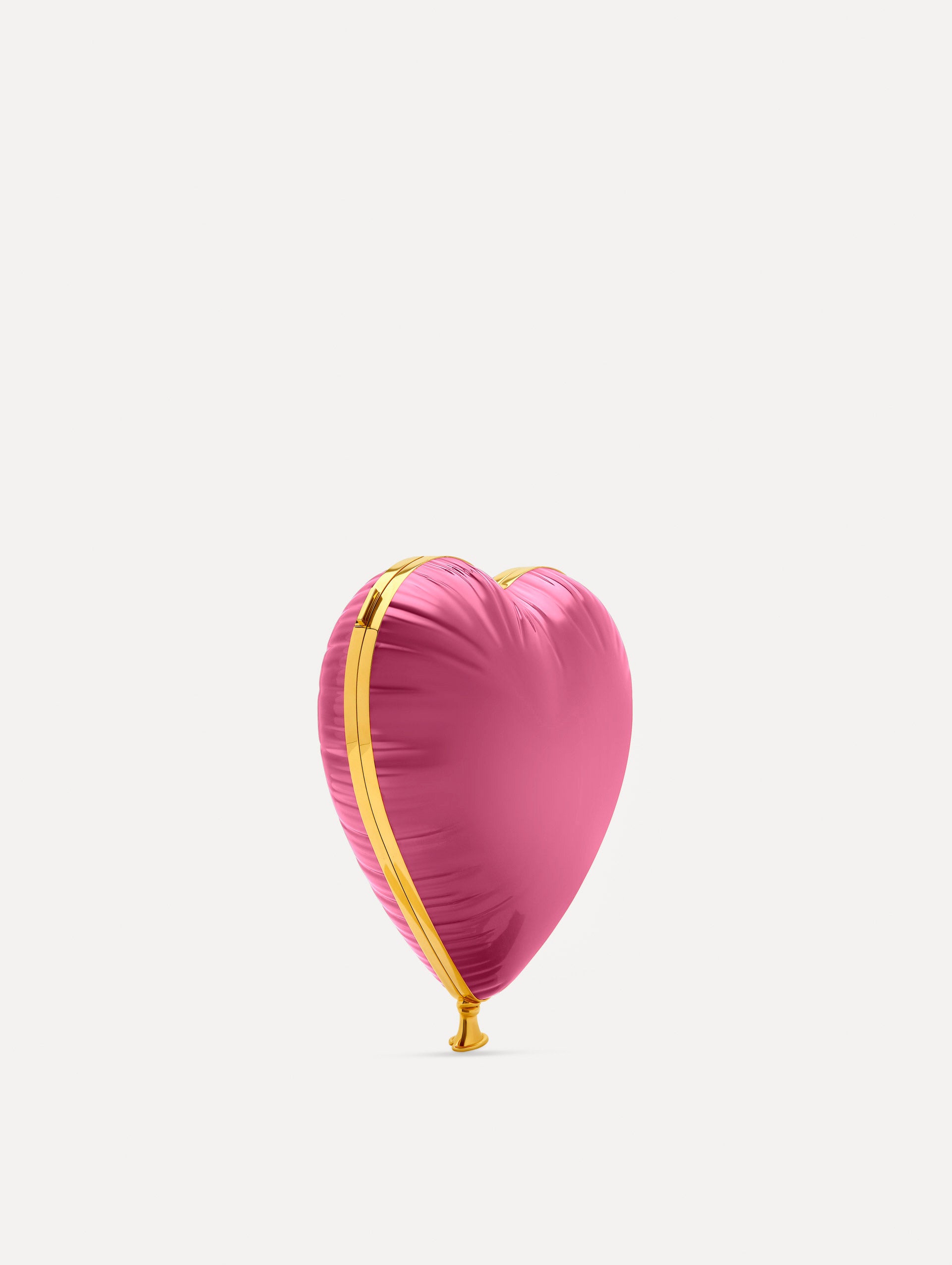 Heart Balloon Bag clutch in Pink Side View