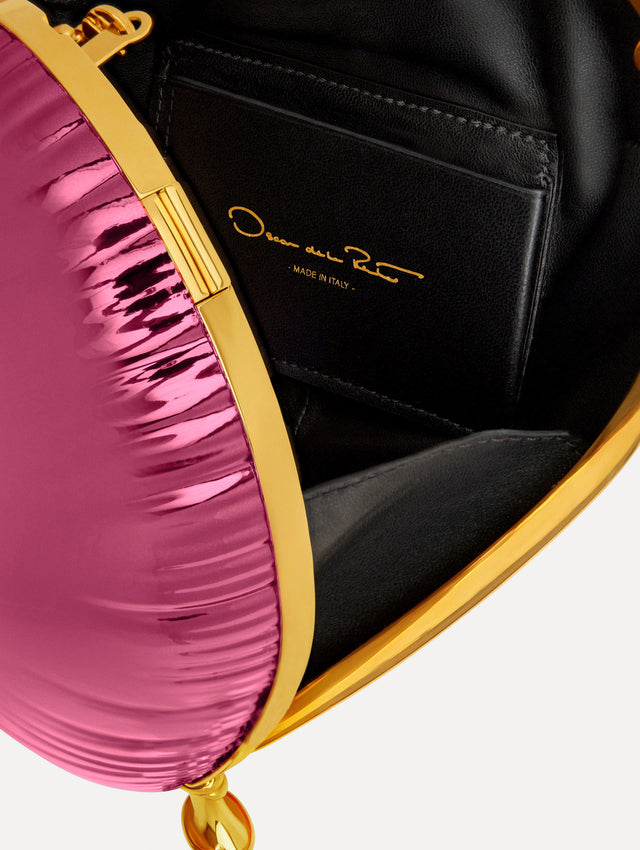 Heart Balloon Bag clutch in Pink Zoom View