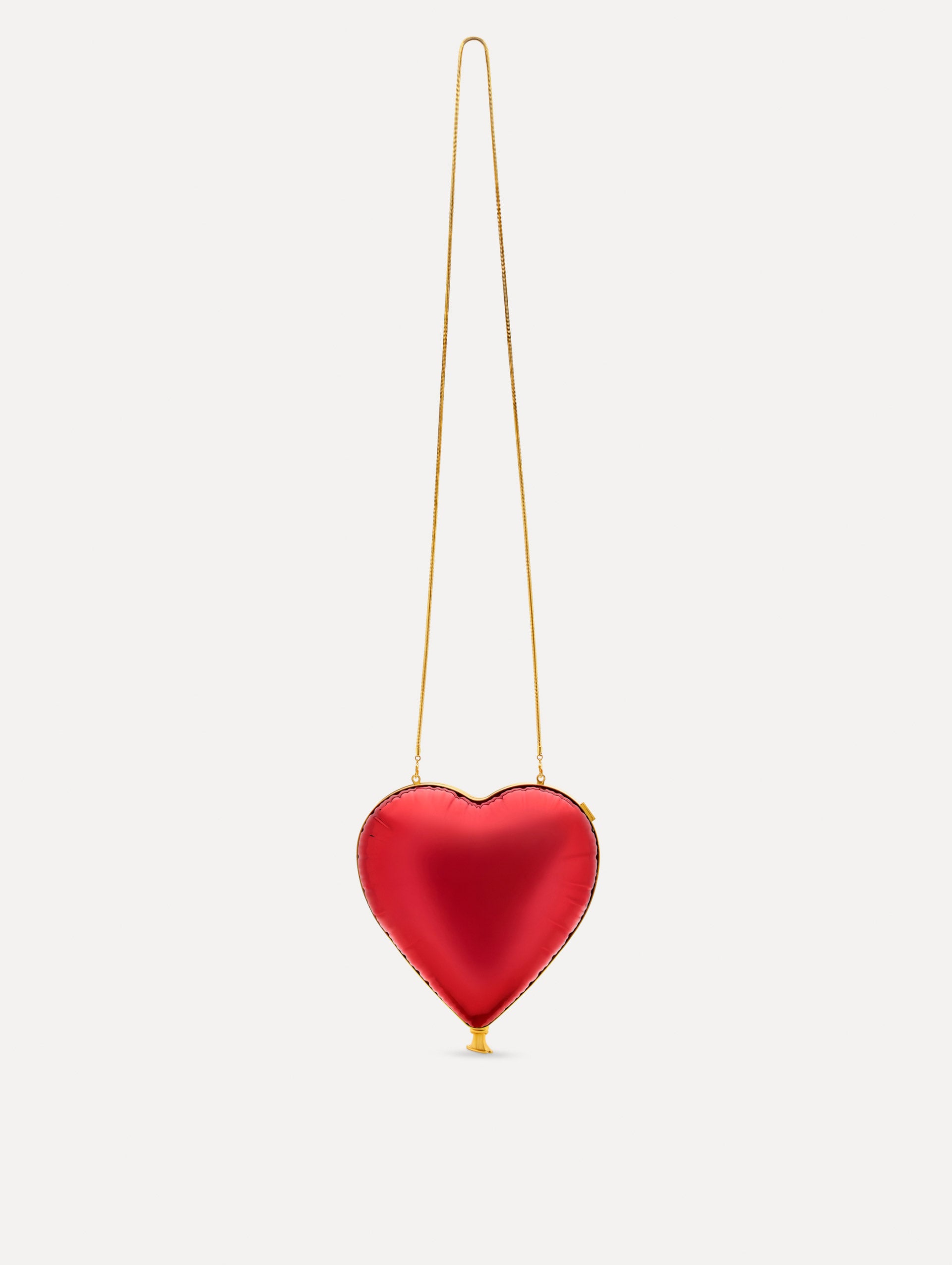 Heart Balloon Bag clutch in Red Front View