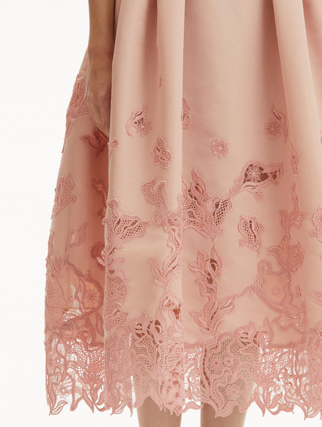 Bellflower Guipure Cocktail Dress Zoom View