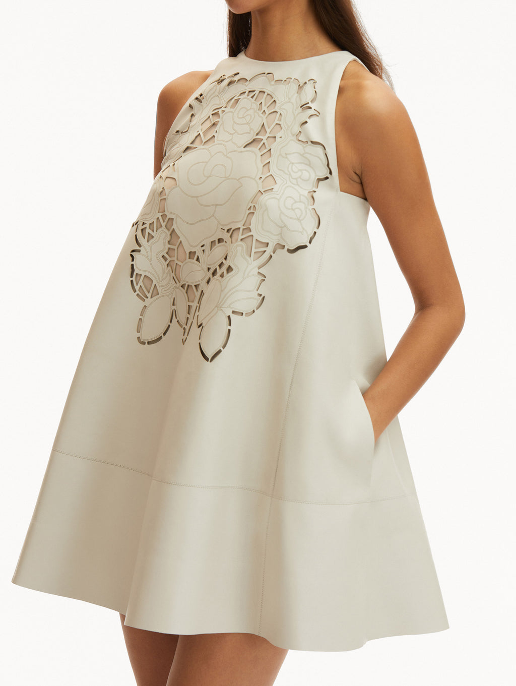 Connie Cutout Leather Dress