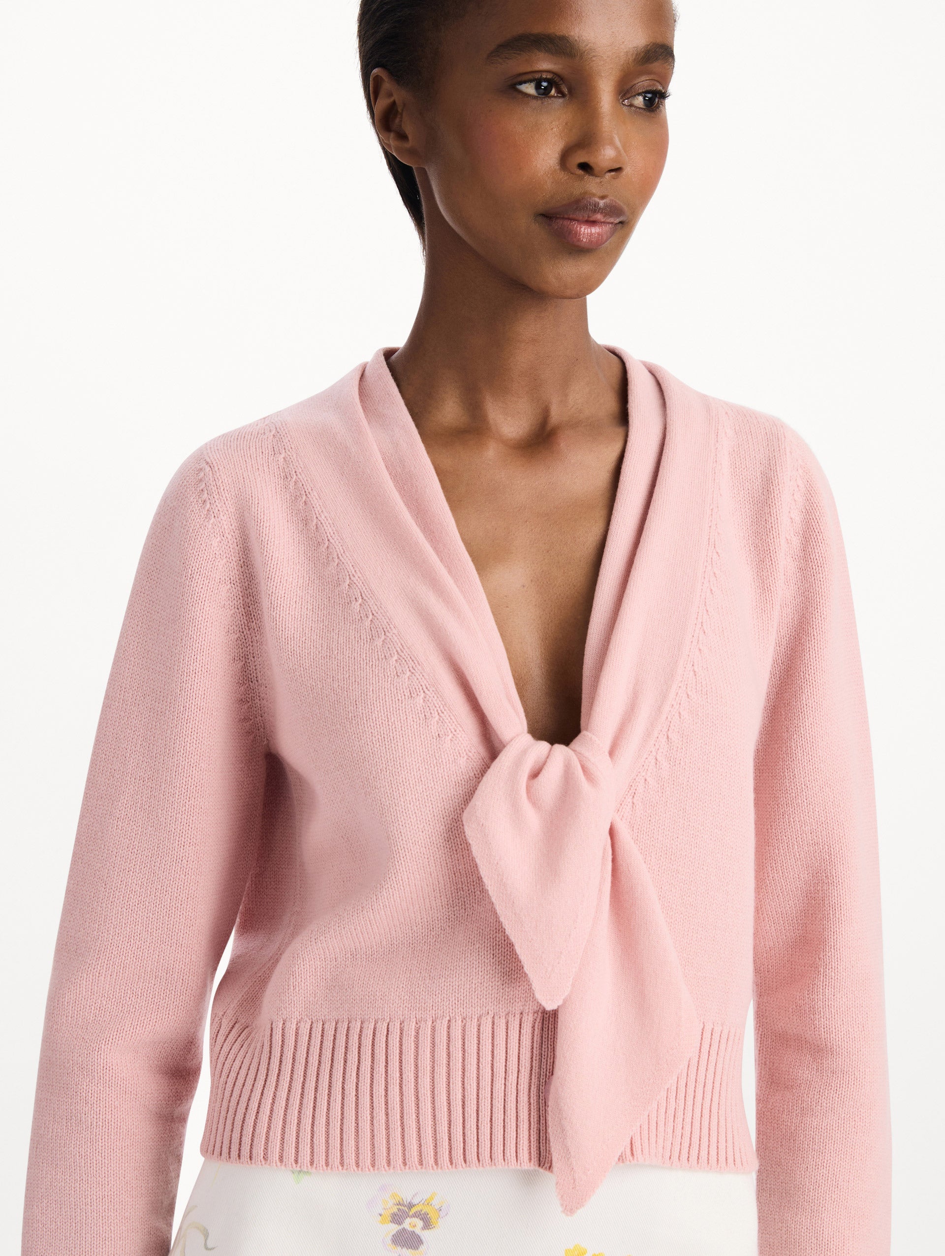 トップス Bibiy. B. CLUB TIE CARDIGAN Tie-Neck Cardigan