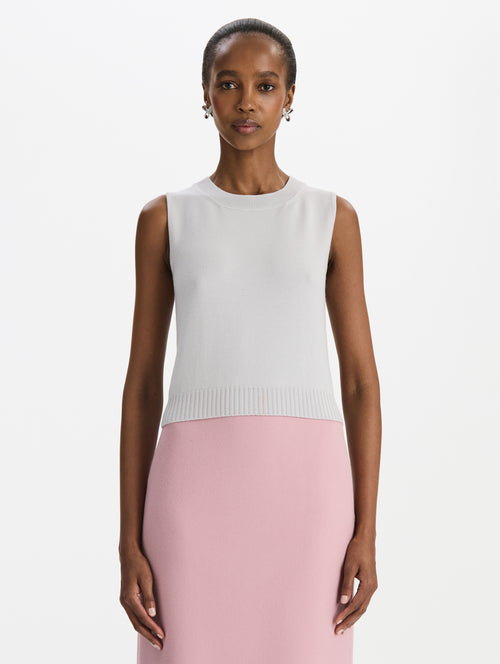 Cropped Wool Tank