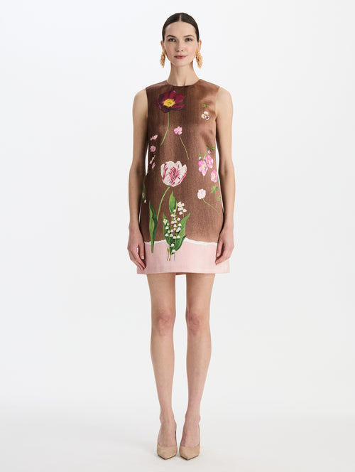 Mixed Botanical Shift Dress