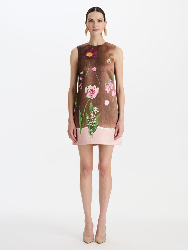 Mixed Botanical Shift Dress