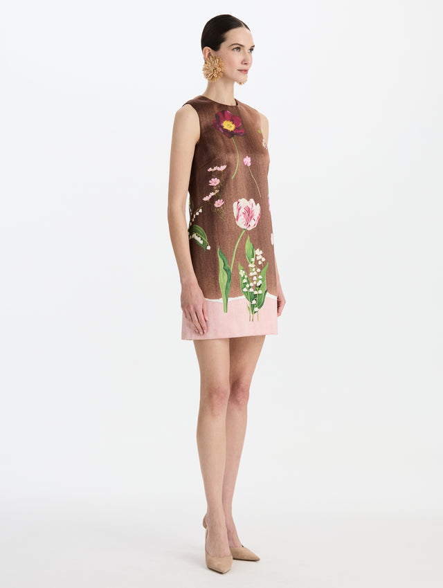 Mixed Botanical Shift Dress