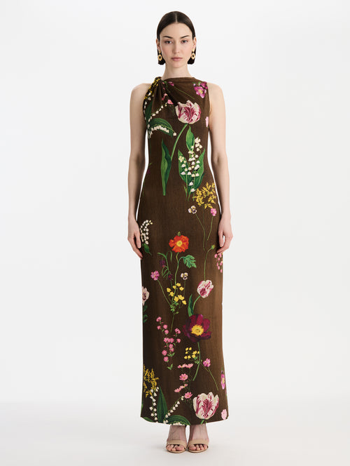 Mixed Botanical Milano Jersey Dress