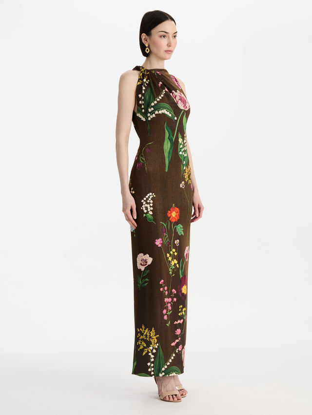 Mixed Botanical Milano Jersey Dress