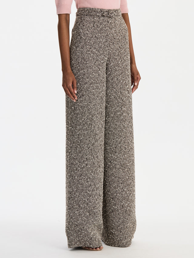 Slub Wool Tweed Pant