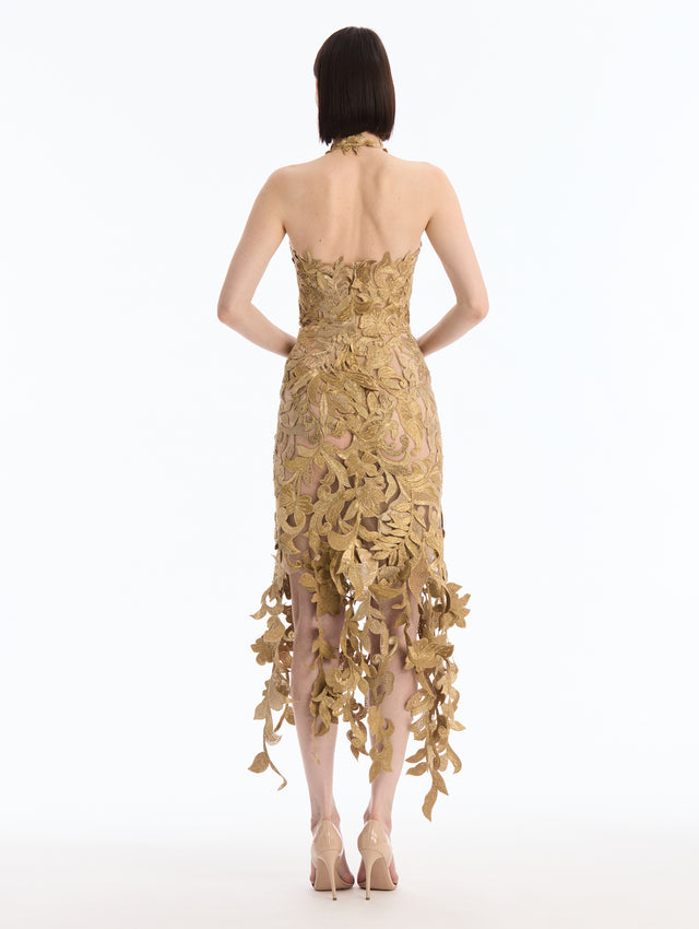 Corded Floral Cocktail Dress