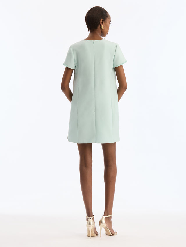 Beaded Bow-Detail Shift Dress