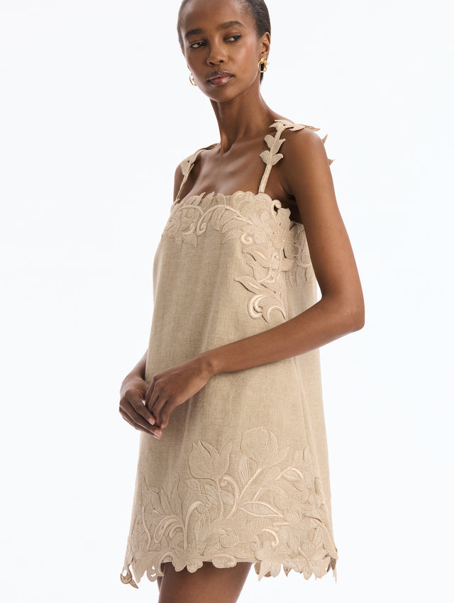 Corded Floral Shift Dress