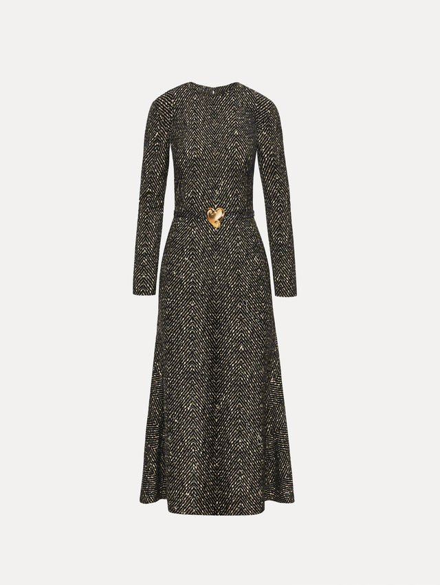 Chevron Wool Dress