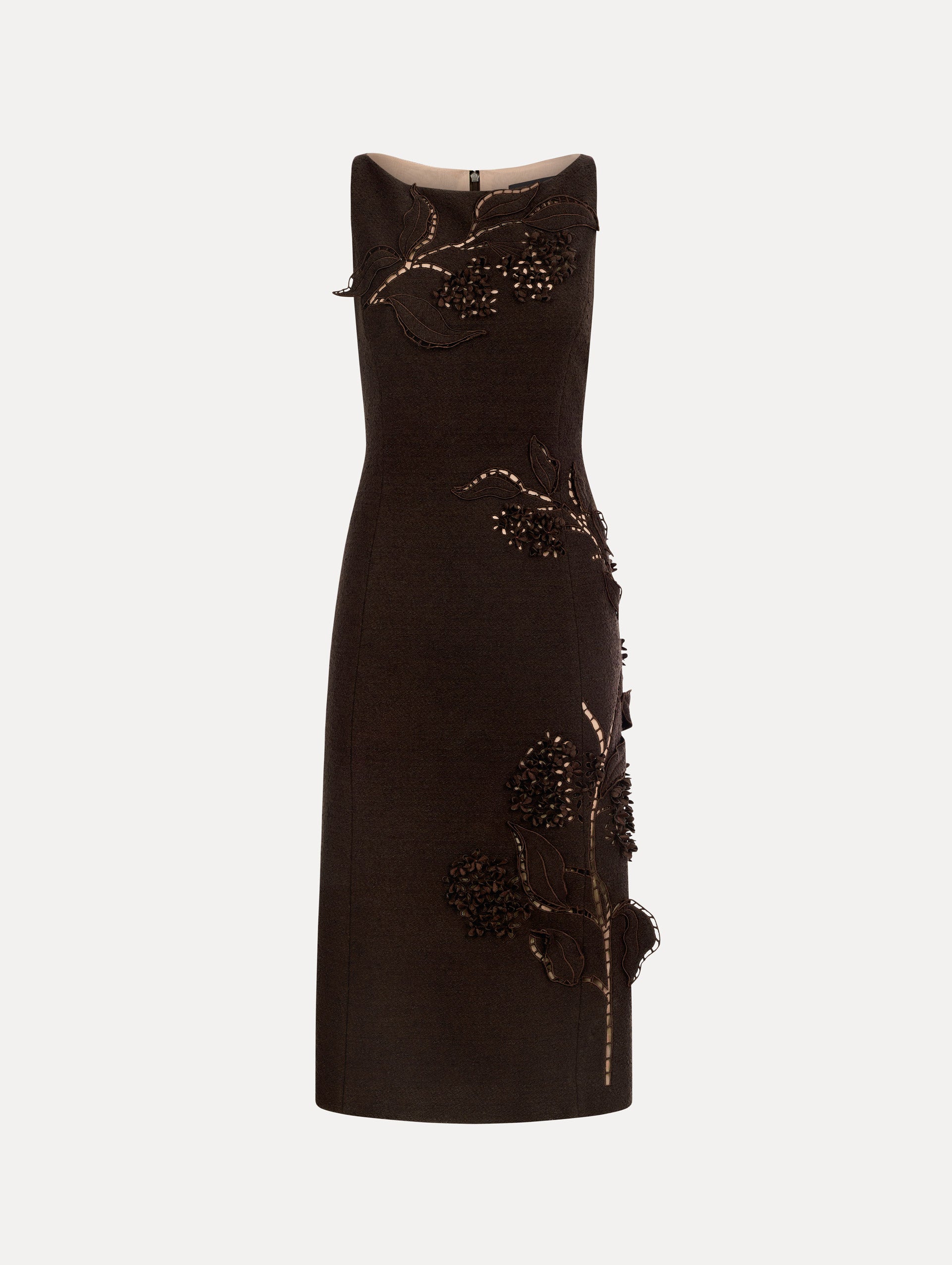 Porcelain Flower Cutout Dress