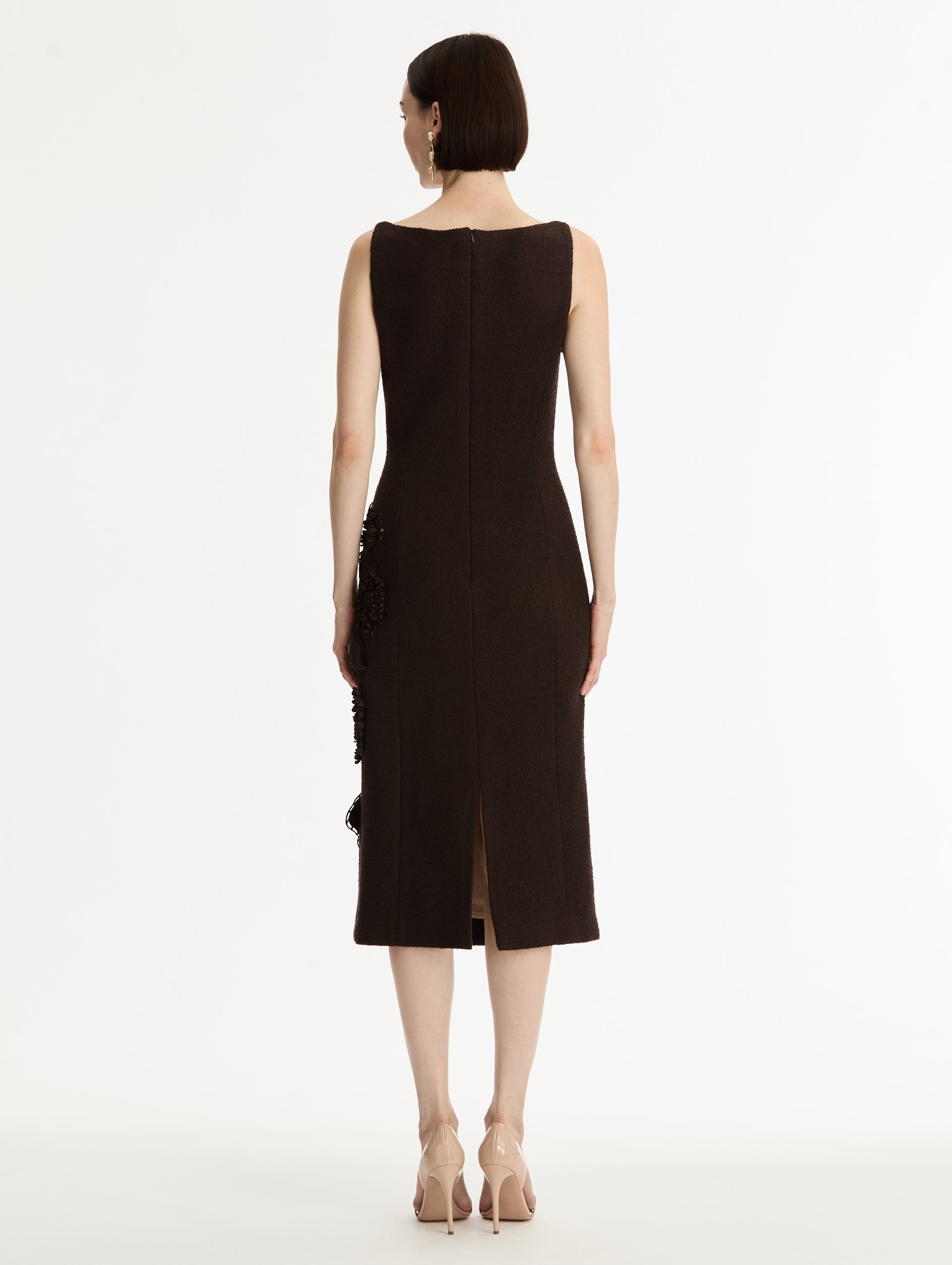 black flower cut out dress Margaritas Please Cut Out Midi Dress in Black S / Black