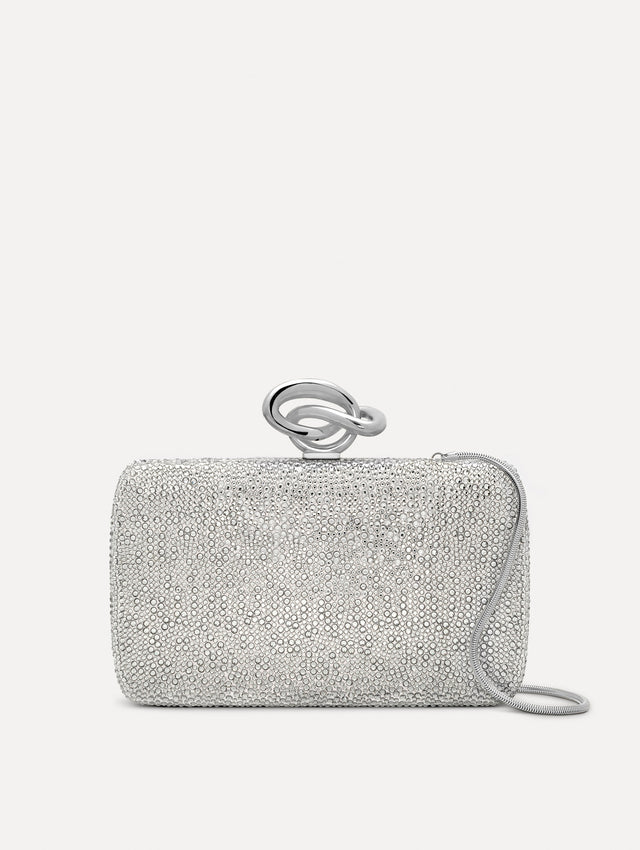 Crystal Pavé Knot Minaudière