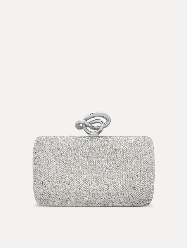 Crystal Pavé Knot Minaudière