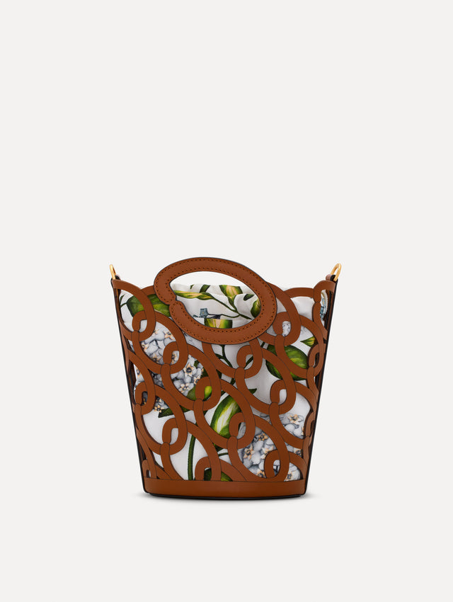 Oscar Chain-Link Leather Mini Tote