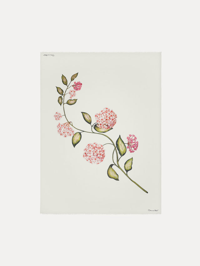 Porcelain Flower Modal Cashmere Scarf