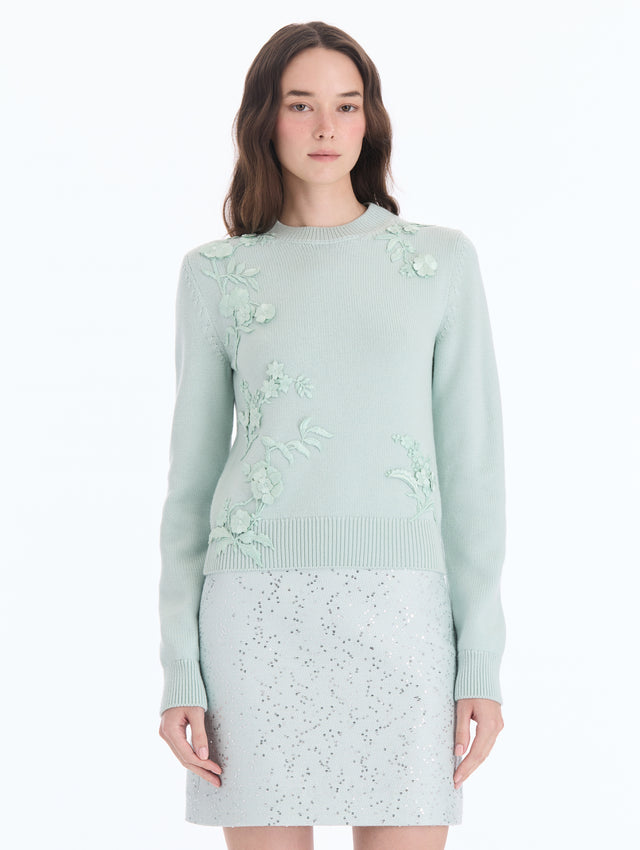 Iris Embroidered Pullover