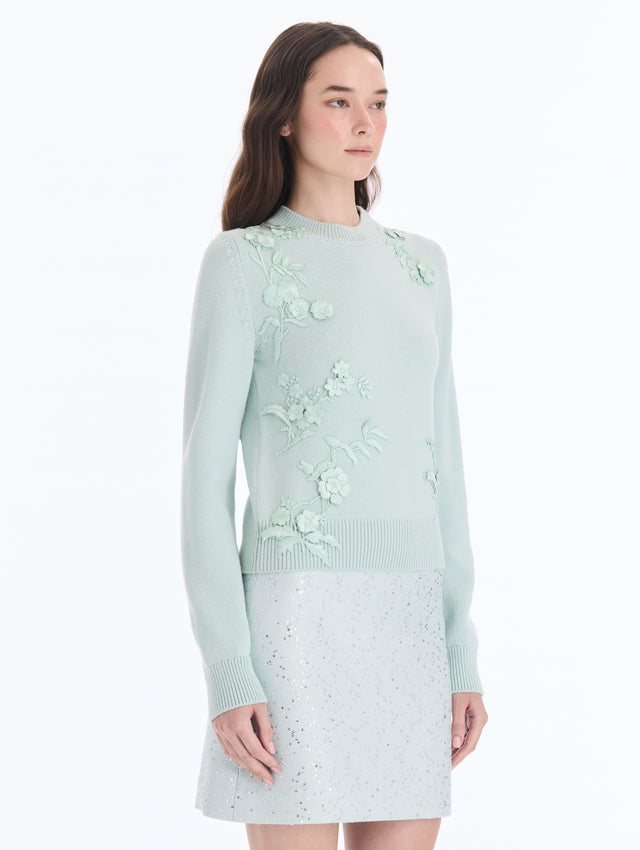 Iris Embroidered Pullover