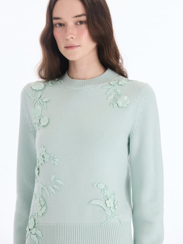 Iris Embroidered Pullover