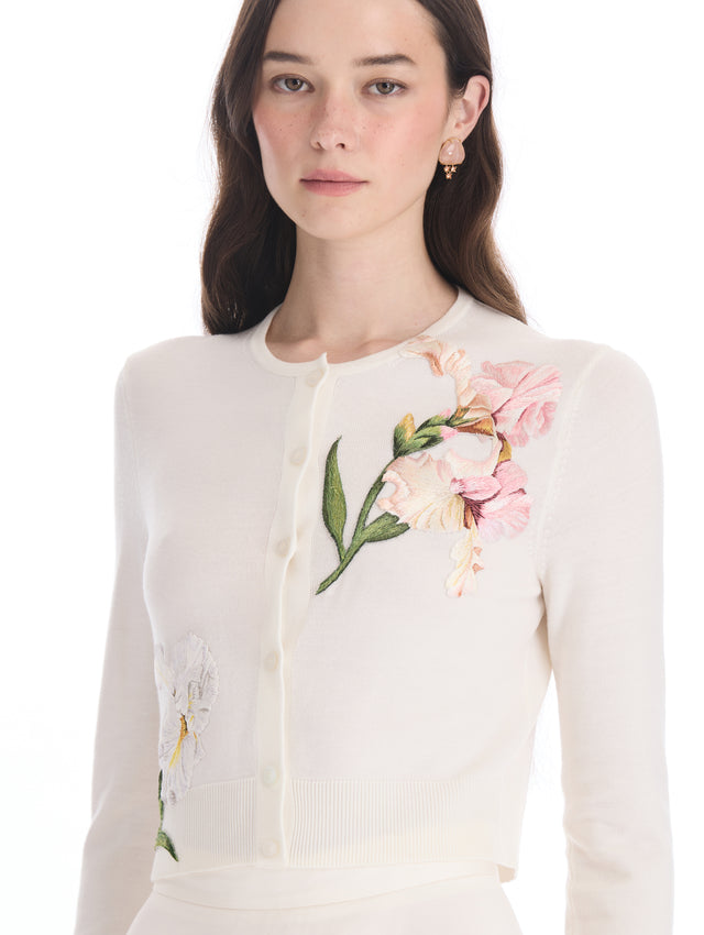 Iris Threadwork Cardigan