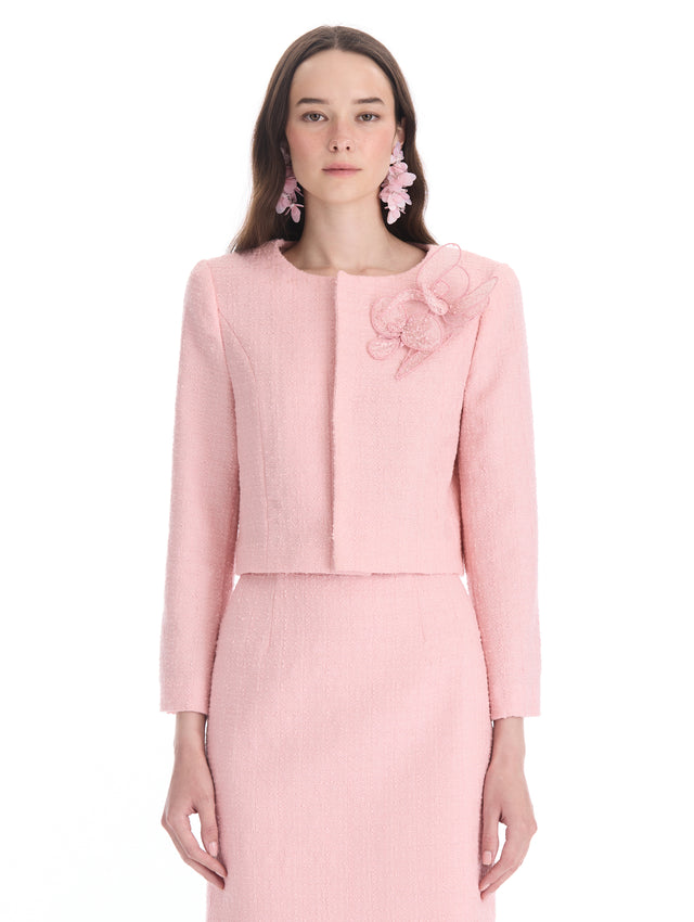 Iris Sequin Guipure Appliqué Jacket
