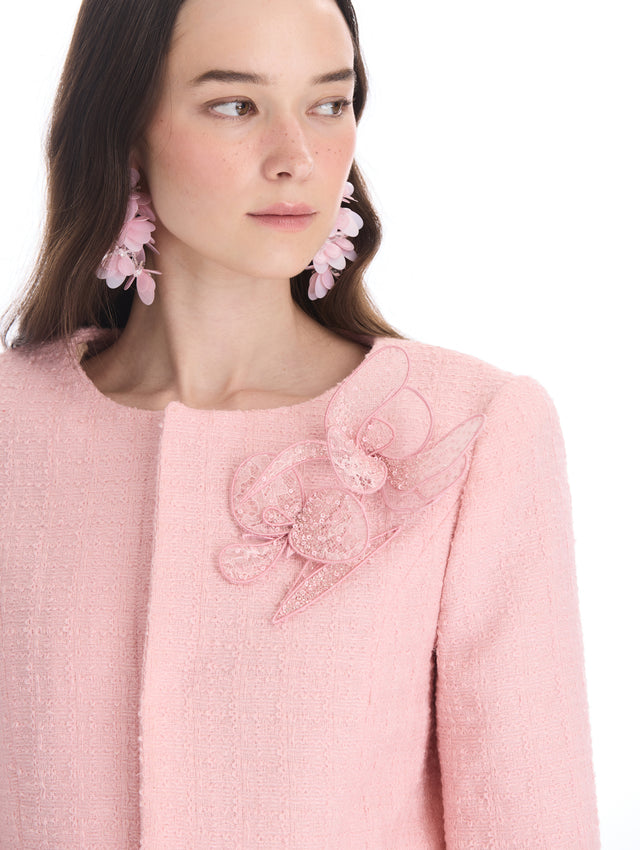 Iris Sequin Guipure Appliqué Jacket