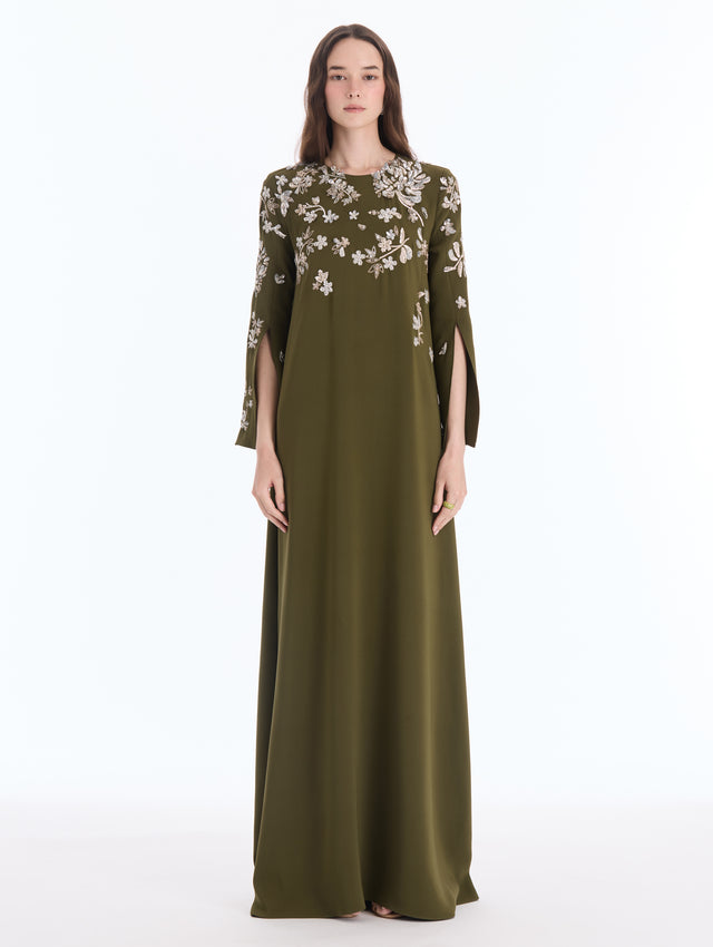 Chrysanthemum Sequin Embroidered Caftan